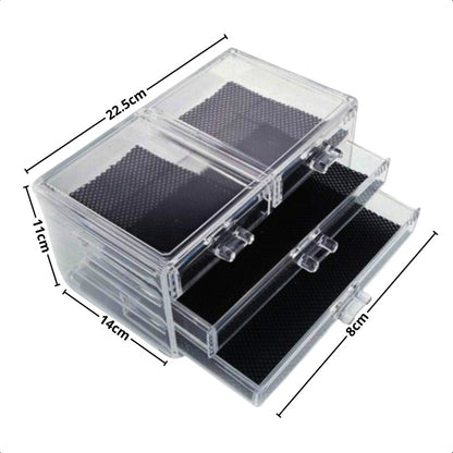 Caja Organizador Cosmeticos Maquillaje Espejo Cosmetiqueros