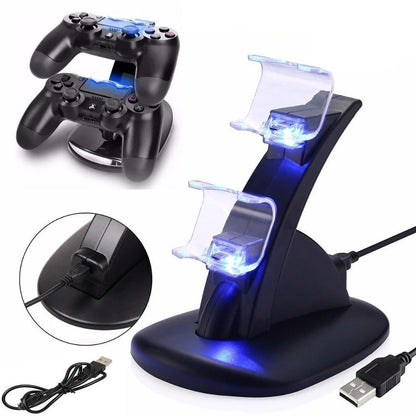 Soporte Control Cargador Joystick Ps4 Base Carga Mando Ps4