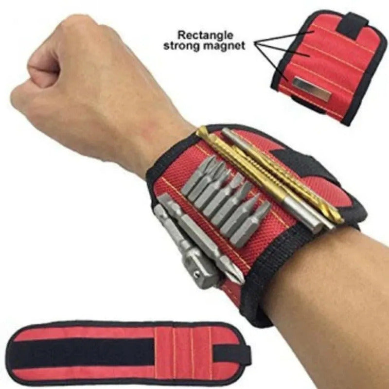 X3 Muñequera Magnetica Sujeta Tornillos Brazalete Magnetico