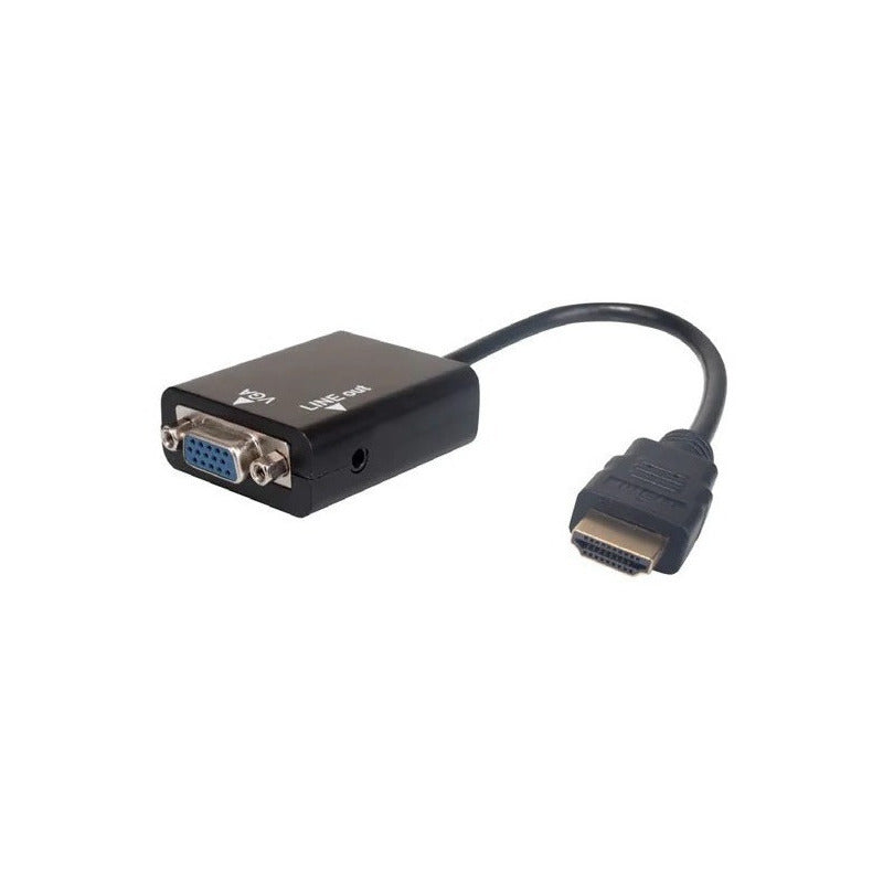 Adaptador Hdmi A Vga 1080p Full Hd Conversor Digital