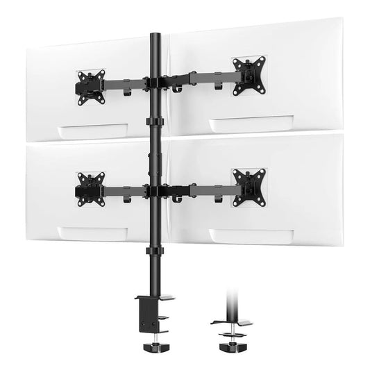 Soporte Monitor Alzador Base Brazo Elevador Para 4 Monitores