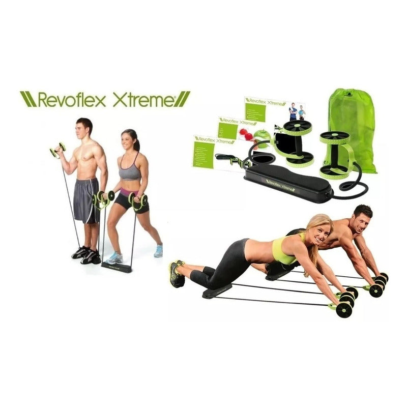 Rueda Abdominal Banda Elasticas Ejercicios Revoflex Extreme