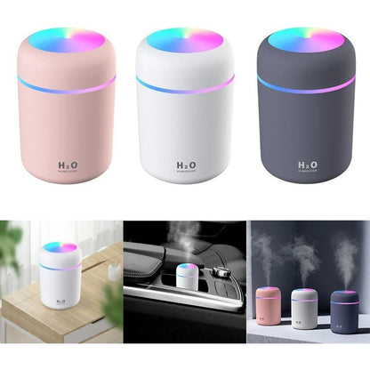 Mini Humidificador De Aire Portátil, Purificador Usb, Color Rosa, 110 V/220 V