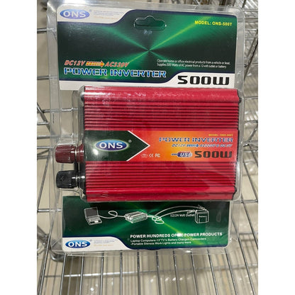 Inversor De Corriente 500w 12v Del Coche A 220v Convertidor