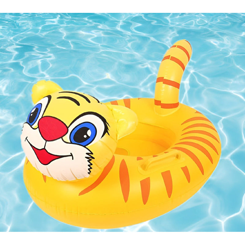 Salvavidas Tigre Amarillo Flotador Para Bebe Flotadores Piscina Flotador Inflable Para Alberca Verano Qatarshop Salvavida Para Niños Inflables Playa