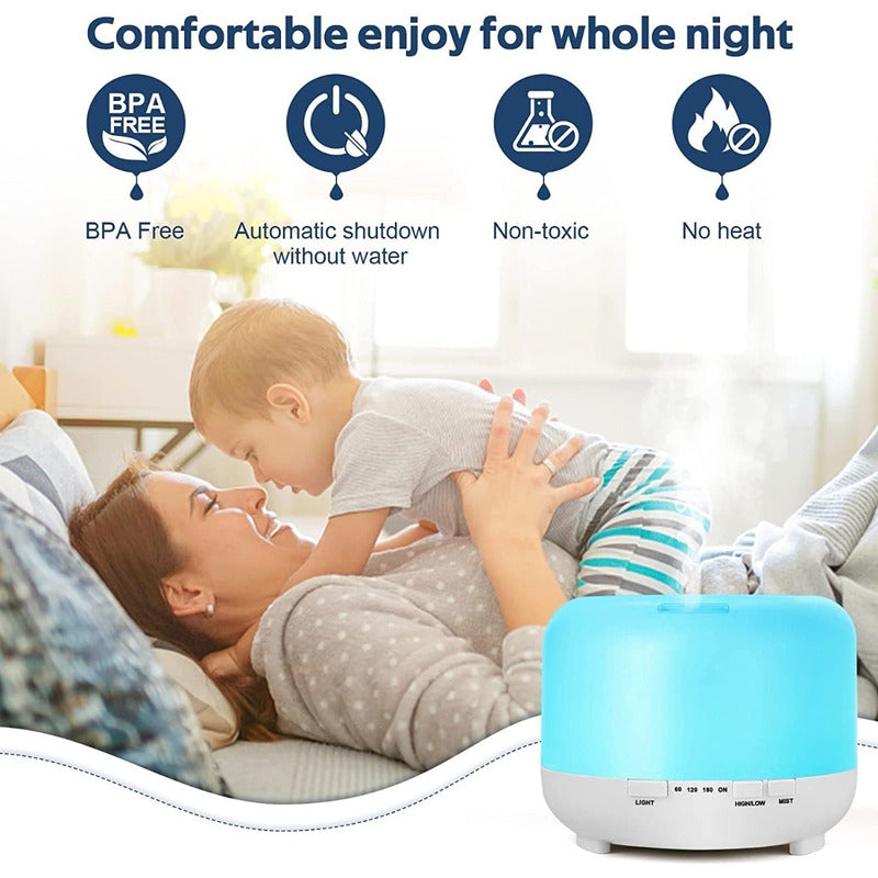 Humidificador ultrasónico 500ml