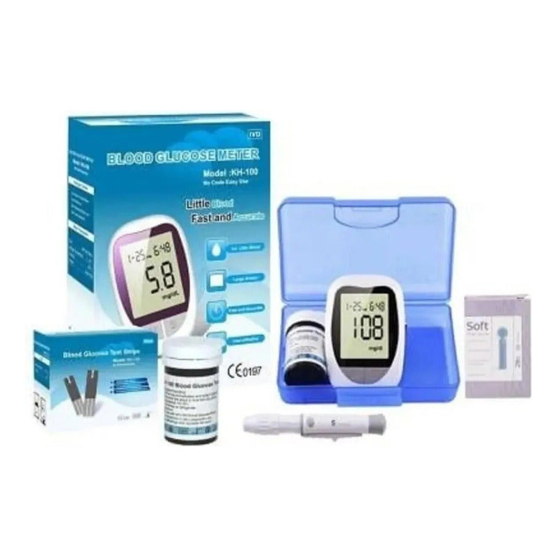 Medidor De Glicemia Glucometro Digital +50 Cintas Glucometro