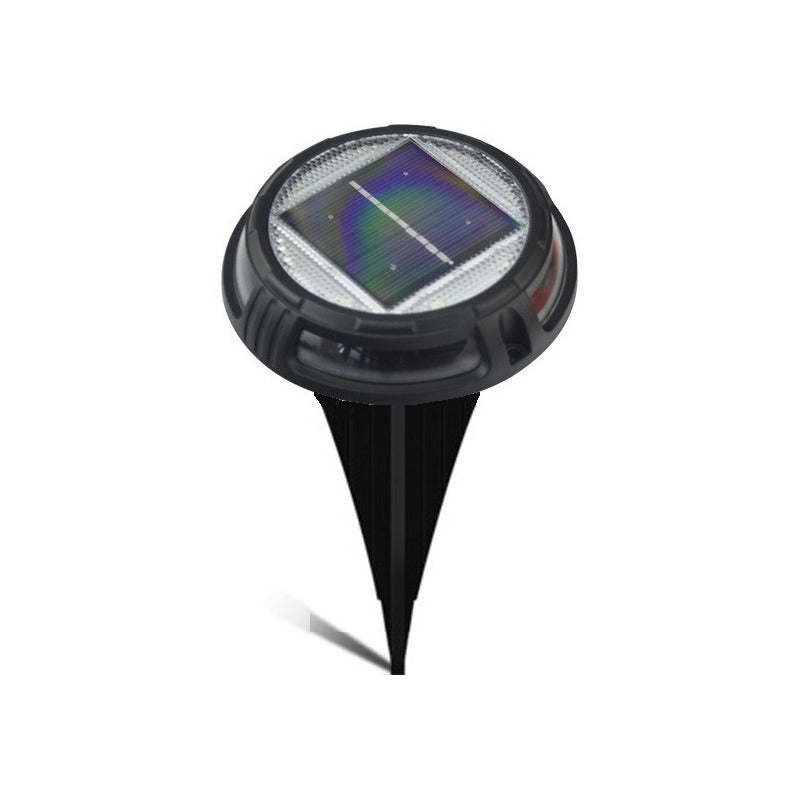 Estaca Focos Led Rgb Solar Exterior Piso Jardin Farol  4023