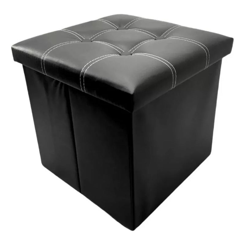 Banqueta Baul Puff 38 Organizador Sofa Puff Asiento Plegable