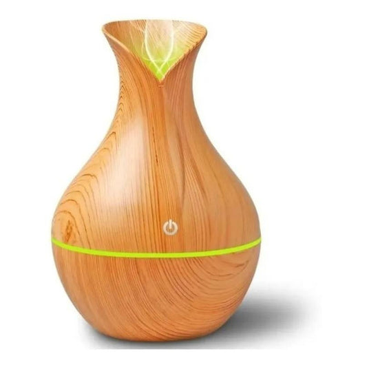 Elegante Humidificador Ultrasonico Con Apariencia De Madera