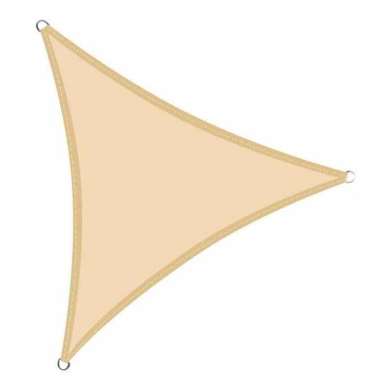 Toldo Vela Triangular Lonas Telas Toldos Sombra 5x5x5 Color Beige Rorostore Protector Uv Tapa Sol Invierno