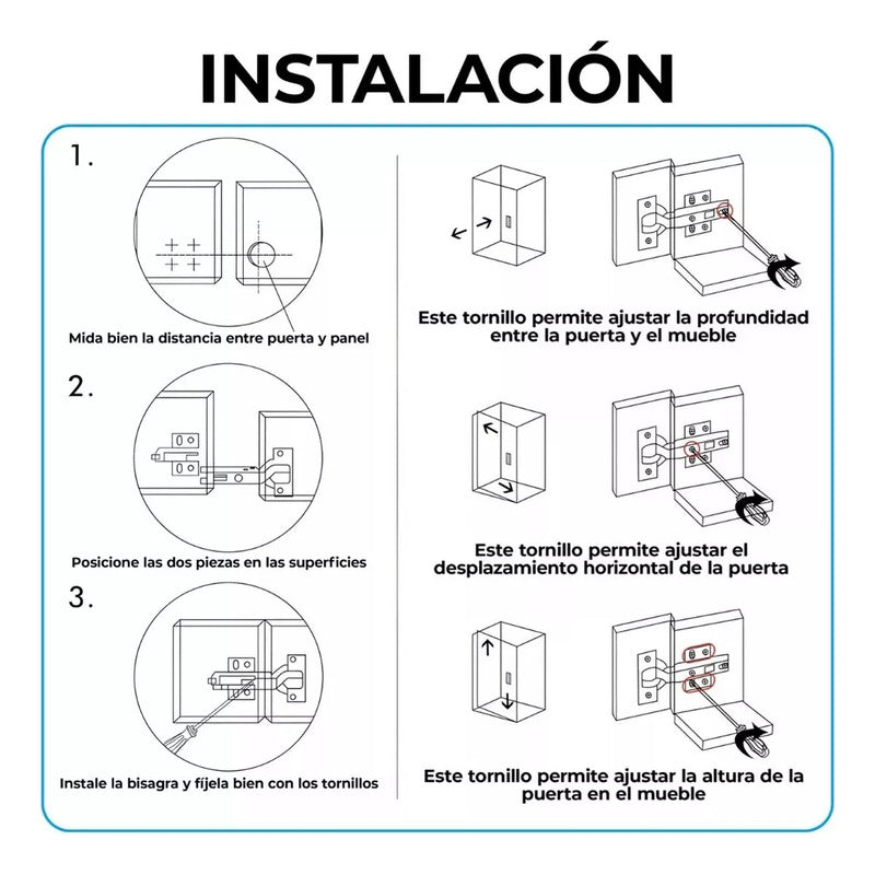 Bisagra Semicurva Cierre Suave Puerta Eoland Muebles Armarios 35 Mm Bisagra Cierre Suave Acero Inóxidable Bisagras Para Muebles