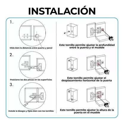 Bisagra Semicurva Cierre Suave Puerta Eoland Muebles Armarios 35 Mm Bisagra Cierre Suave Acero Inóxidable Bisagras Para Muebles