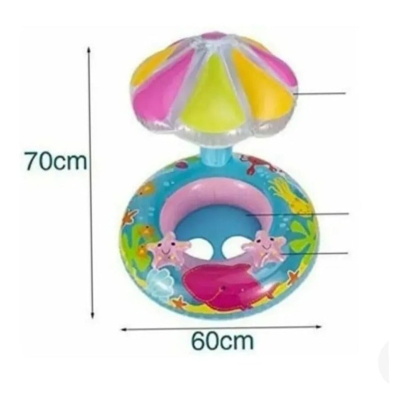 Flotador Para Bebe Flotador Niña Flotador Inflable Sombrilla