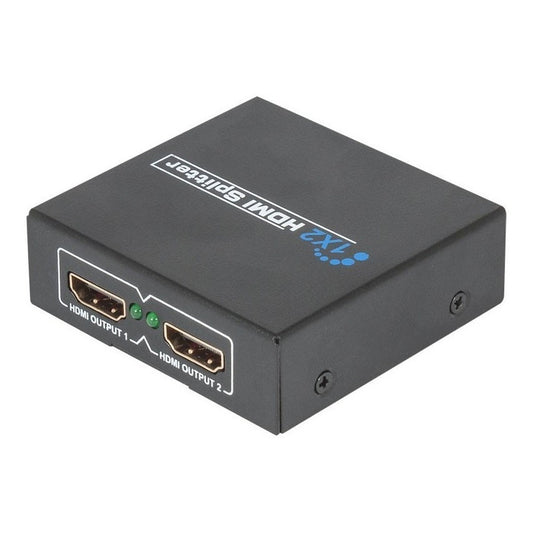 Splitter Hdmi 1x2 Full Hd Activo 2 Salidas 1080p Tv / Metal