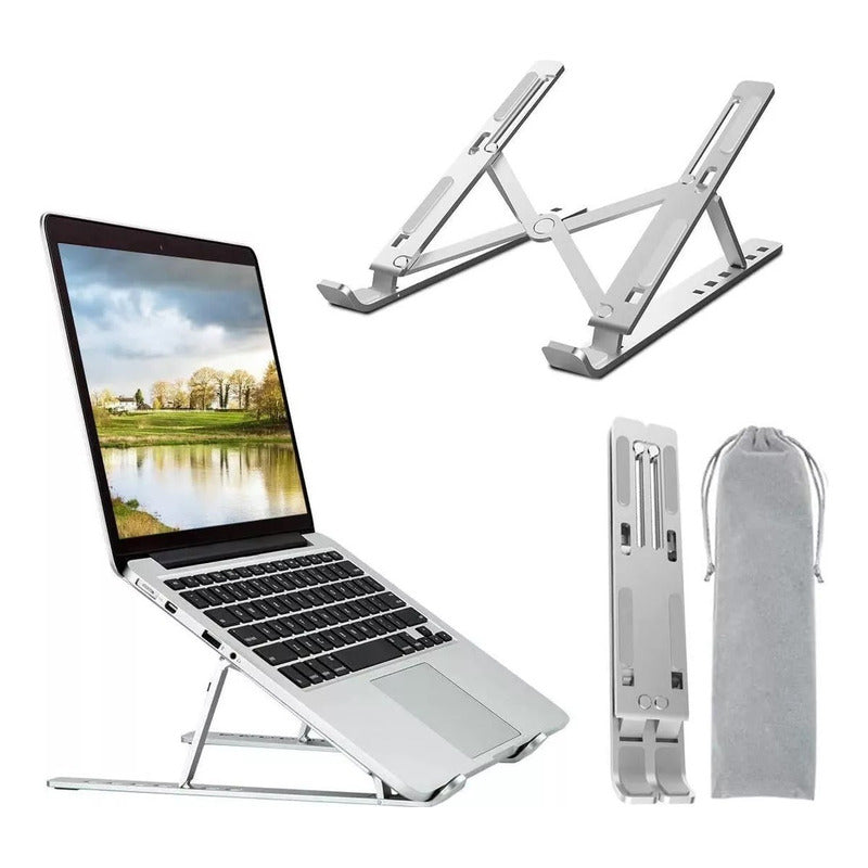 Soporte Aluminio Notebook Vertical Base Macbook Laptop Stand