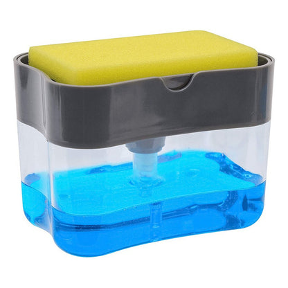 Dispensador De Jabón Líquido Para Cocina 385ml / Angelstock Color Transparente