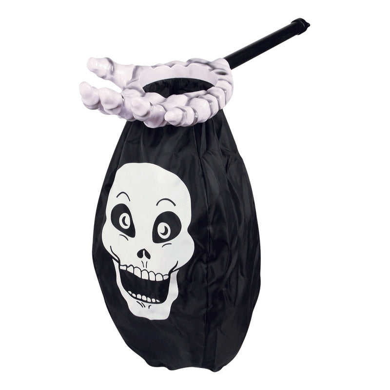 Bolsa Para Dulces Halloween Mano Esqueleto Decoracion Terror