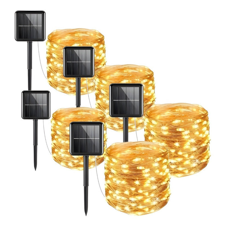 X5 Luces Hadas Guirnalda Luces Hada Navidad Solar Led 11m