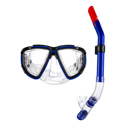 Kit Buceo Snorkel Azul Adulto Mascara Snorkel Set Mascara Buceo Lentes Snorkel Tubo Para Buceo Piscina Playa Lentes Para Nadar Snorkel Gafas De Buceo Snorkel Qatarshop