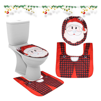 Fundas De Navidad Set Juego De Baño Decoracion Navideña 2pzs