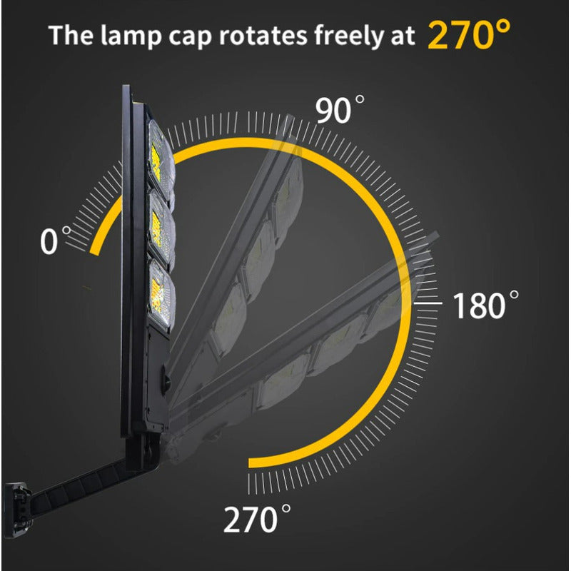 Foco Solar 200w Foco Potentes Sensor De Movimiento Exterior Color De La Carcasa Negro