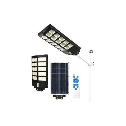 Foco Solar Led Exterior 1000w Sensor Mov. Control Soporte F2 Luz Blanco Frío