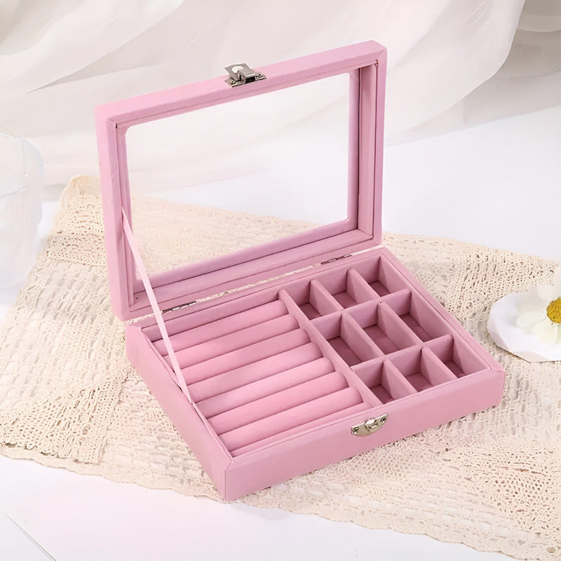 Caja Joyero Organizador De Joyas Para Collares Y Anillos