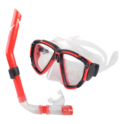 Kit Buceo Snorkel Rojo Adulto Mascara Snorkel Set Mascara Buceo Lentes Snorkel Tubo Para Buceo Piscina Playa Lentes Para Nadar Snorkel Gafas De Buceo Snorkel Qatarshop