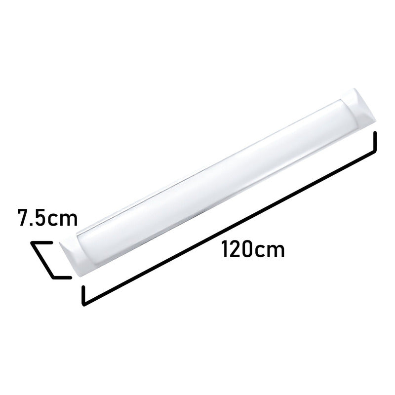 Foco Luz Led Plano 36w Canaleta 120cm Corredera Luz Fria Luz Blanco Frío