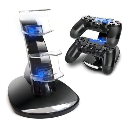 Base Soporte Cargador Doble 2 Joysticks Ps4 Play Station 4