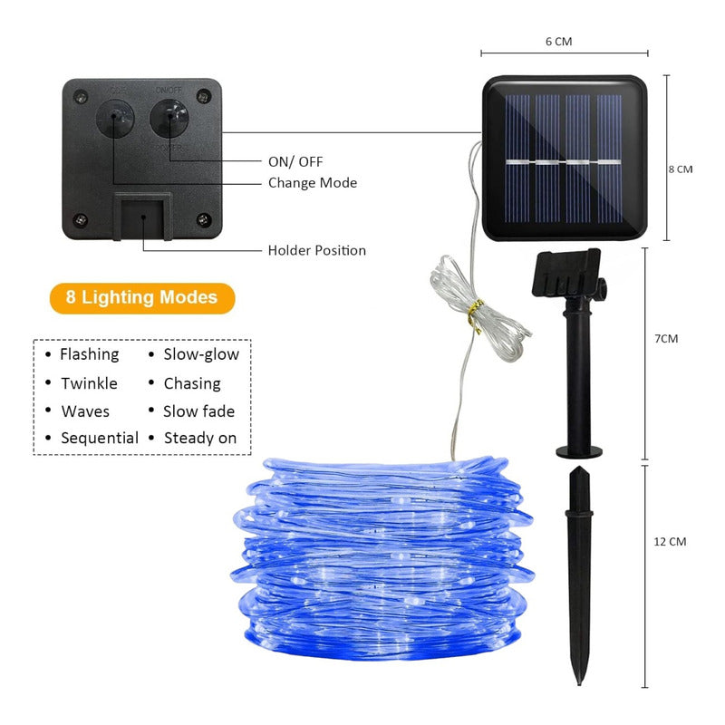 Manguera Led Navidad 20m Guirnalda Luces Exterior Luces Led