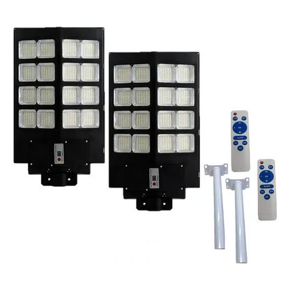 Pack X2 Foco Solar Led Exterior 800w Foco Solares + Soporte