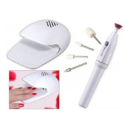 Set Manicure Profesional Secador De Uñas Manicure Uña 5 Pzas