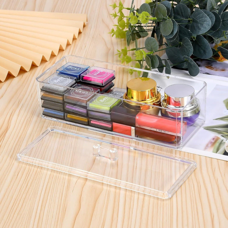 Cosmetiquero Acrilico Caja Maquillaje Organizador Maquillaje