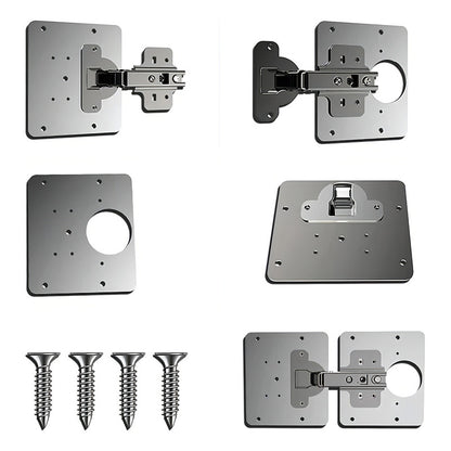 Kit 4: Reparación De Placas De Acero Inoxidable, Reparación De Bisagras De Gabinetes