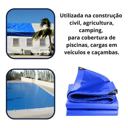 Funda De Carga Tarpaulin Blue Truck 75 Grs P/m2 3x4 Starfer