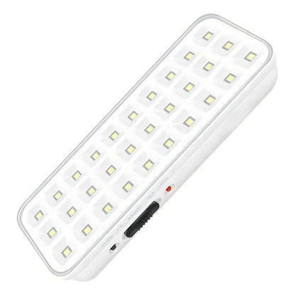 Luz Lampara De Emergencia 30 Leds Recargable Usb Para Colgar Color Blanco