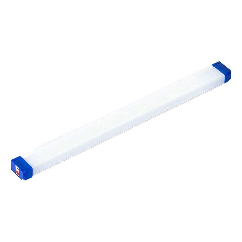 Pack 2 Barra De Luz 52cm Recargable 60w Escalera Tope Cocina Color Azul