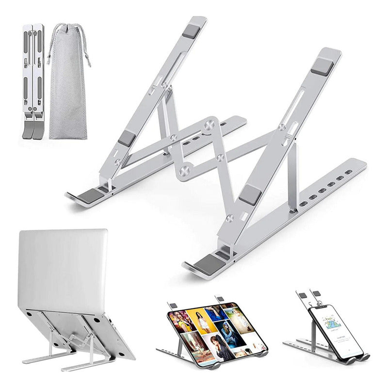 Soporte Aluminio Vertical Base Para Notebook Laptop Macbook