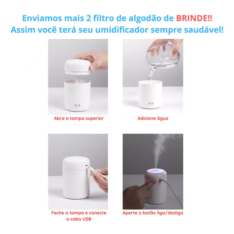 Humidificador De Aire Le-2330 Lelong Pink Color 5