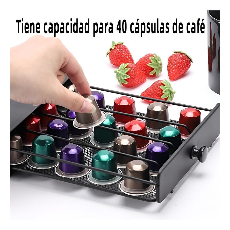 Organizador Porta Capsulas Soporte Capsulas De Cafe 40 Unid