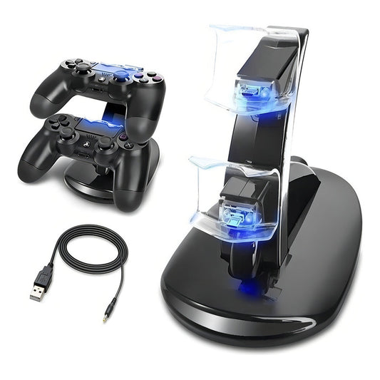 Base Soporte Cargador Doble 2 Joysticks Ps4 Play Station 4