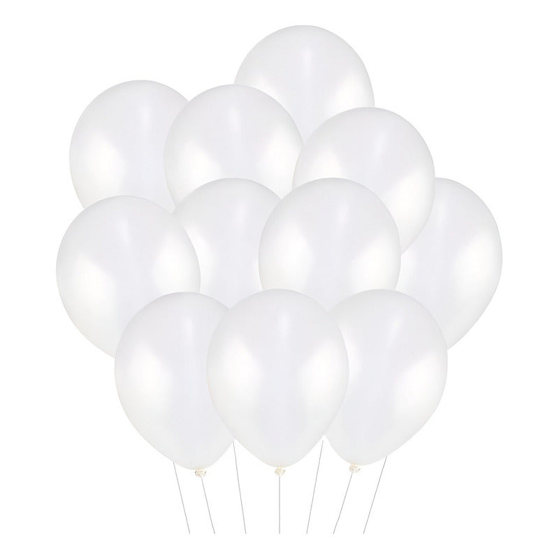 X50 Set De Globos Decoracion Goblos Blancos Globo Fiesta