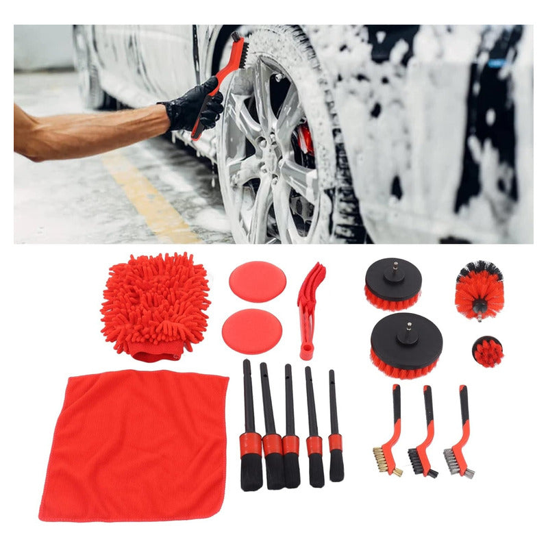 Kit Limpieza Auto 18 Pzs Pulidor De Focos Limpieza Auto