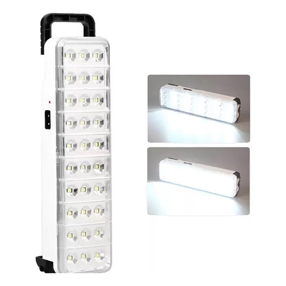 Lampara Recargable Luz 30w Foco Led Portatil Casa Emergencia