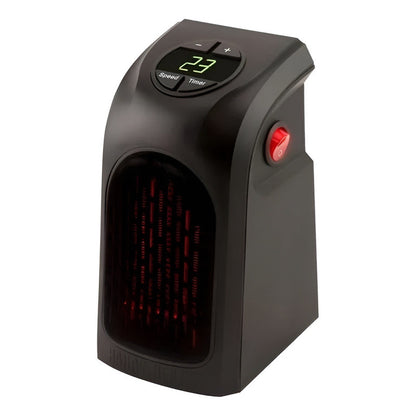 Termoventilador Electrico Calefactor 600w Calefaccion Color Negro