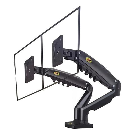 Soporte Monitor Doble Escritorio Mesa Brazo Alzador 17-27