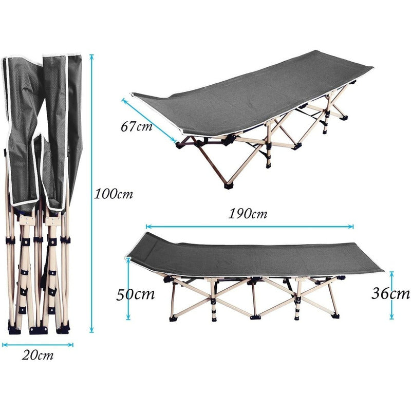 X2 Cama Plegable Camping Cama Campaña Catres Campaña Militar