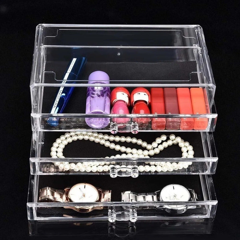 Organizador Acrilico Caja De Maquillaje Cajas Cosmetiqueros